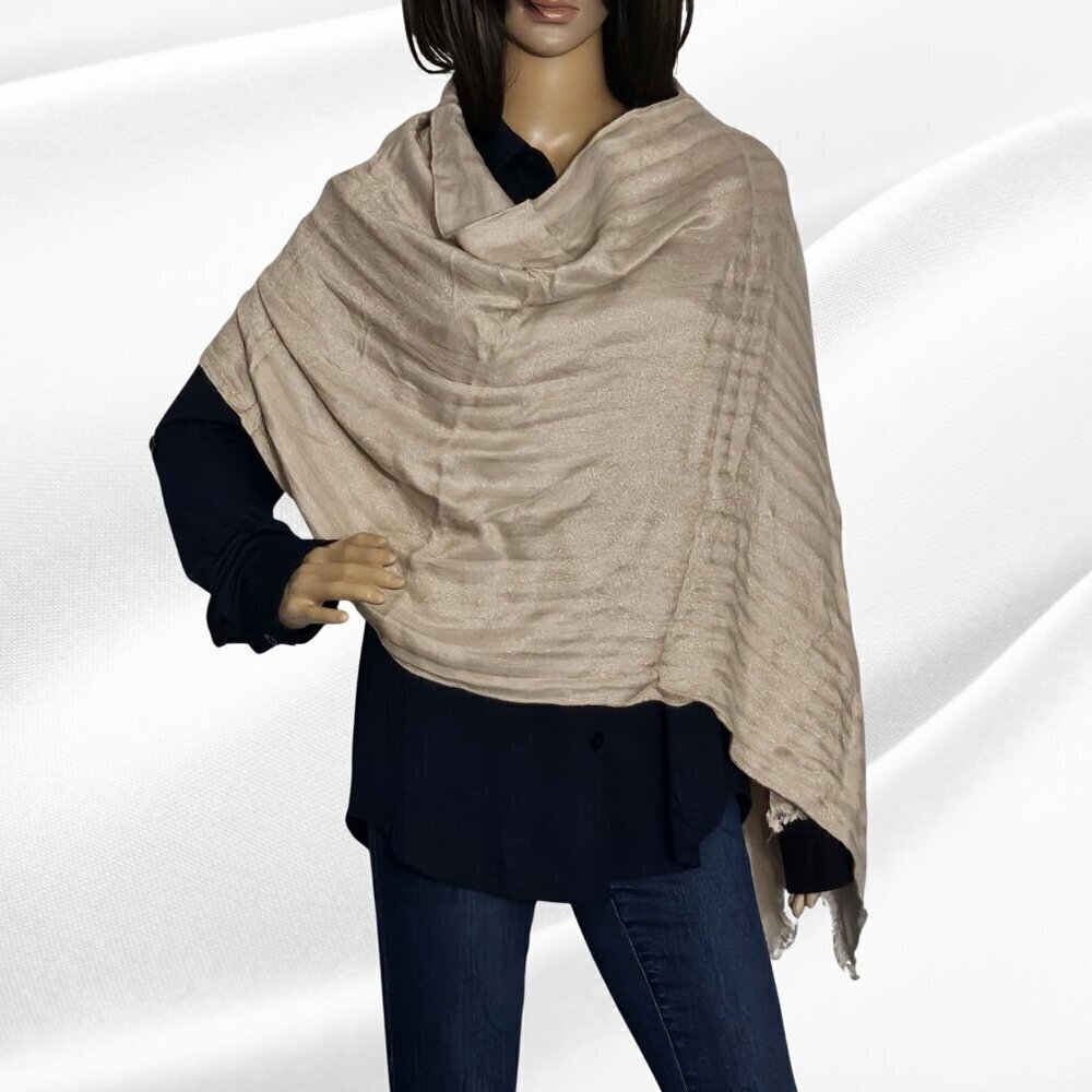 2/$30 INC International Concepts Reversible Shine Ancient Stone Wrap One Size